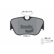 BENDIX Braking fékbetétkészlet, tárcsafék BPD1172 autóalkatrész