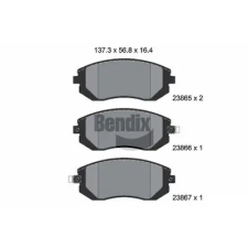 BENDIX Braking fékbetétkészlet, tárcsafék BPD1278 autóalkatrész