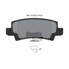 BENDIX Braking fékbetétkészlet, tárcsafék BPD1370 autóalkatrész