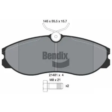 BENDIX Braking fékbetétkészlet, tárcsafék BPD1396 fékbetét