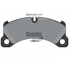 BENDIX Braking fékbetétkészlet, tárcsafék BPD1498 autóalkatrész