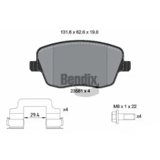 BENDIX Braking fékbetétkészlet, tárcsafék BPD2013 fékbetét