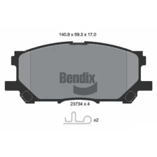 BENDIX Braking fékbetétkészlet, tárcsafék BPD2031 fékbetét