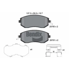BENDIX Braking fékbetétkészlet, tárcsafék BPD2267 fékbetét