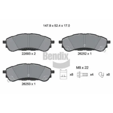 BENDIX Braking fékbetétkészlet, tárcsafék BPD2456 fékbetét