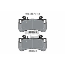 BENDIX Braking fékbetétkészlet, tárcsafék BPD2537 autóalkatrész