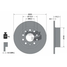 BENDIX Braking féktárcsa BDS1007 autóalkatrész