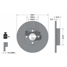 BENDIX Braking féktárcsa BDS1157 autóalkatrész