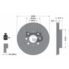 BENDIX Braking féktárcsa BDS1196 autóalkatrész