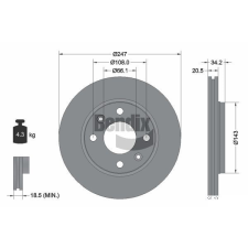 BENDIX Braking féktárcsa BENDIX Braking BDS1034 féktárcsa