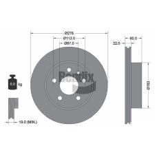 BENDIX Braking féktárcsa BENDIX Braking BDS1189 féktárcsa