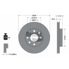 BENDIX Braking féktárcsa BENDIX Braking BDS1280 féktárcsa