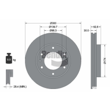 BENDIX Braking féktárcsa BENDIX Braking BDS1676 féktárcsa