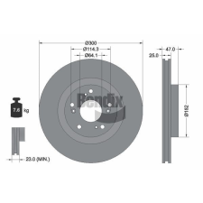 BENDIX Braking féktárcsa BENDIX Braking BDS1789 féktárcsa