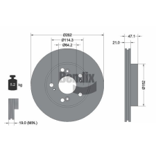 BENDIX Braking féktárcsa BENDIX Braking BDS1814 féktárcsa