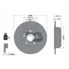BENDIX Braking féktárcsa BENDIX Braking BDS1818 féktárcsa