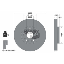 BENDIX Braking féktárcsa BENDIX Braking BDS1918 féktárcsa
