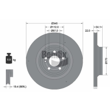 BENDIX Braking féktárcsa BENDIX Braking BDS2125HC féktárcsa