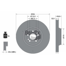 BENDIX Braking féktárcsa BENDIX Braking BDS2157HC féktárcsa