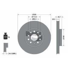 BENDIX Braking féktárcsa BENDIX Braking BDS2277HC autóalkatrész