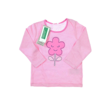 Benetton baba Felső - Virág #rózsaszín gyerek póló