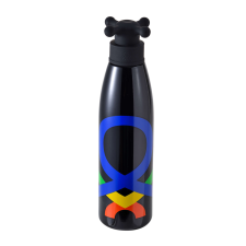 Benetton BE-0808-MT 500ml Egyfalú Kulacs, fekete- kulacs, kulacstartó