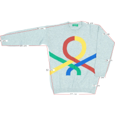 Benetton Fiú Pulóver (Méret: 110) gyerek pulóver, kardigán