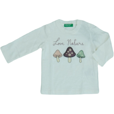 Benetton Lány Hosszú ujjú felső (Méret: 68)
