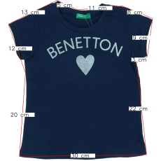 Benetton Lány Póló (Méret: 86)