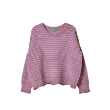 Benetton lila bársony lány pulóver – 100 cm gyerek pulóver, kardigán