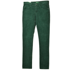 Benetton zöld, bársony lány nadrág – 170 cm