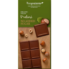  Benjamissimio bio vegán csokoládé mogyorós pralinéval hozzáadott cukor nélkül 70 g csokoládé és édesség