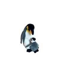 Beppe Pingvin fiókával plüss figura - 25 cm (13877) plüssfigura