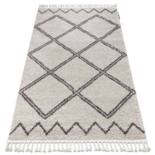 Berber Szőnyeg BERBER ASILA B5970 krém / barna Rojt shaggy 140x190 cm lakástextília