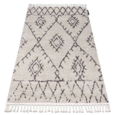 Berber Szőnyeg BERBER FEZ G0535 bézs / barna Rojt shaggy 160x220 cm lakástextília