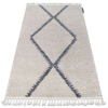 Berber Szőnyeg Berber meknes B5910 krém / szürke Rojt shaggy 160x220 cm