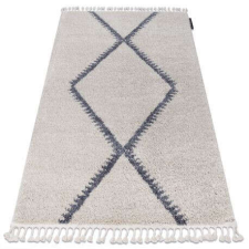 Berber Szőnyeg Berber meknes B5910 krém / szürke Rojt shaggy 200x290 cm lakástextília