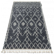Berber Szőnyeg BERBER TANGER B5940 szürke / fehér Rojt shaggy 160x220 cm lakástextília