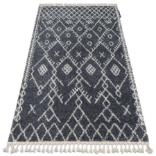 Berber Szőnyeg BERBER TANGER B5940 szürke / fehér Rojt shaggy 180x270 cm lakástextília
