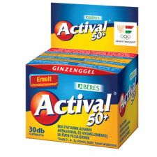 Béres BÉRES ACTIVAL 50+ FILMTABLETTA 30 db vitamin és táplálékkiegészítő