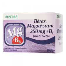 Béres Magnézium 250 mg + B6 filmtabletta 30 db vitamin és táplálékkiegészítő