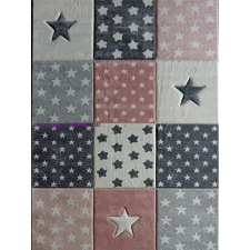 Berfin Ber Smart 140x190cm 40217 pink csillagos gyerekszőnyeg lakástextília