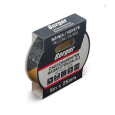 Berger Csúszásmentes ragasztószalag 5mx25mm/0,8mm sárga/fekete ragasztószalag és takarófólia