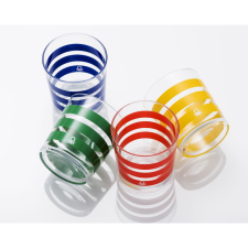 Bergner BE-0265 Benetton üvegpohár készlet, 4 darabos, 350ml konyhai eszköz