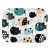 Bergon Színes mintás textil pelenka 70x80 cm-Halacska