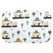 Bergon Színes mintás textil pelenka 70x80 cm-Kirándulás az állatkertben mosható pelenka
