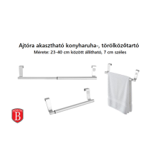 BERLINGER HAUS ajtóra akasztható konyharuha-, törölközőtartó (BH-8820) fürdőszoba kiegészítő