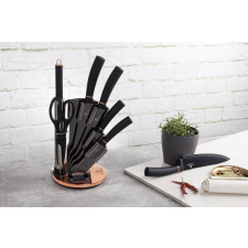 BERLINGER HAUS Berlinger Haus Black Rose 8 db-os Diamond bevonatú késkészlet (BH-2421A) kés és bárd