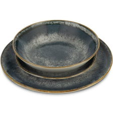 BERLINGER HAUS BerlingerHaus 18 darabos Aspen tányérkészlet,szürke tányér és evőeszköz