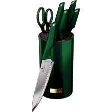 BERLINGER HAUS BerlingerHaus BH/2794 Emerald Collection Késkészlet - Rozsdamentes Acél, Smaragdzöld (BH-2794) kés és bárd
